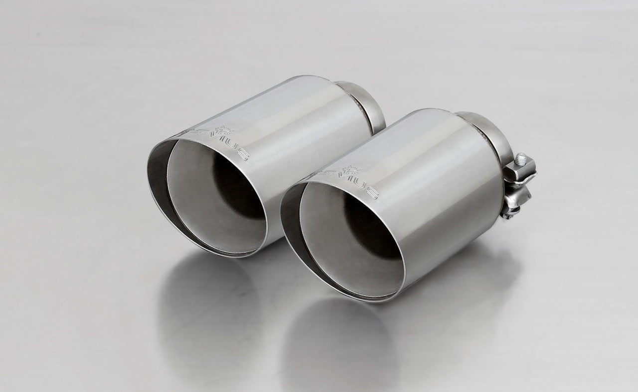 Remus 2014 Seat Leon Cupra 76mm Straight Cut Chromed Tail Pipe Set