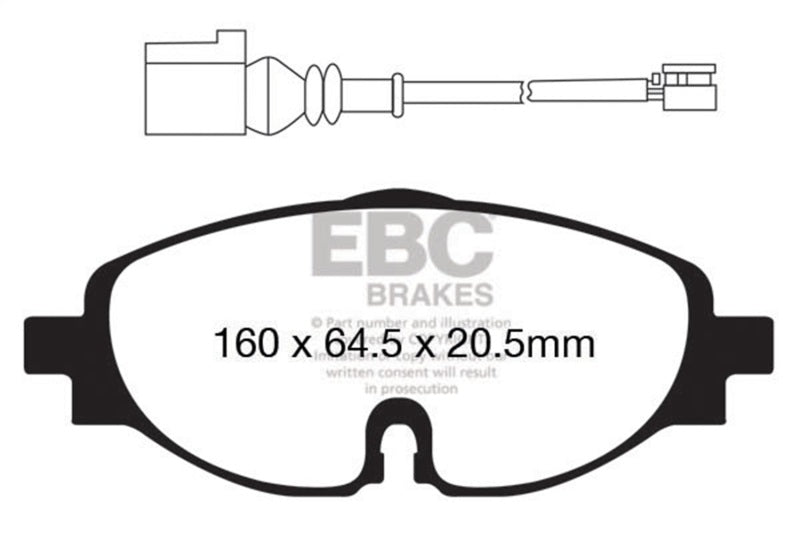 EBC RedStuff Performance Front Brake Pads DP32150C