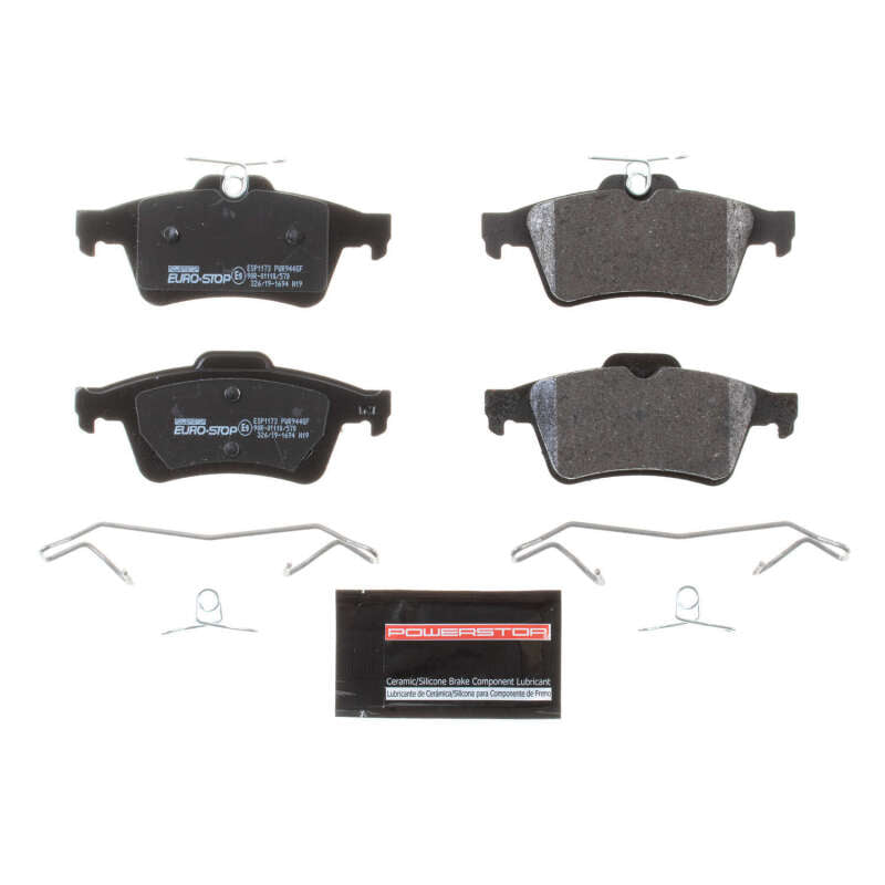 PowerStop 10-11 Saab 9-3X Euro-Stop ECE-R90 Rear Brake Pads