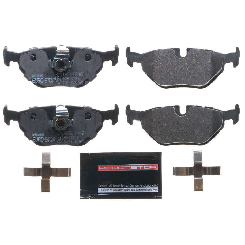 PowerStop 97-03 BMW 540i Euro-Stop ECE-R90 Rear Brake Pads