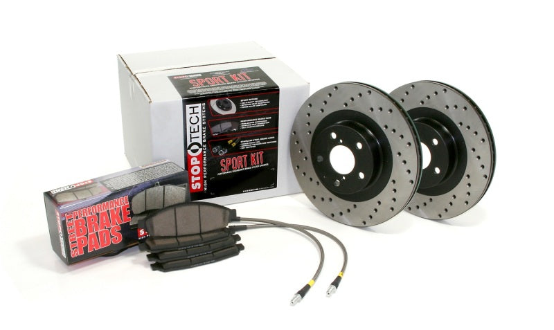 StopTech 08-10 BMW 335 XDrive/335xi Four Wheel Drilled Sport Brake Kit