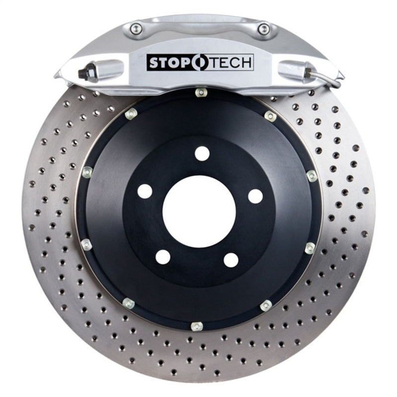 StopTech BBK 96-02 BMW Z3/03-09 Z4 Front Silver ST-40 Calipers Drilled 332x32mm Rotors/Pads/SS Lines