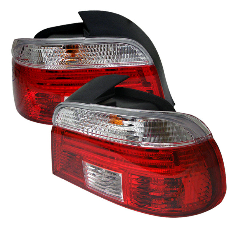 SPYDER Xtune Bmw E39 5-Series 97-00 Tail Light Red Clear ALT-CI-BE3997-RC