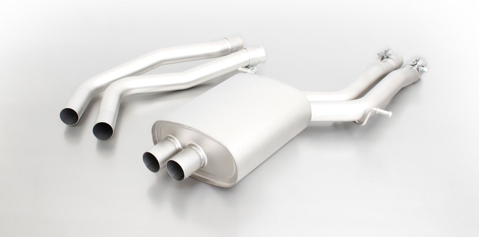 Remus 2007 Audi S5 Quattro Coupe (B8) 4.2L V8 Sport Exhaust Left w/84mm Tail Pipe Set/Frt Silencer