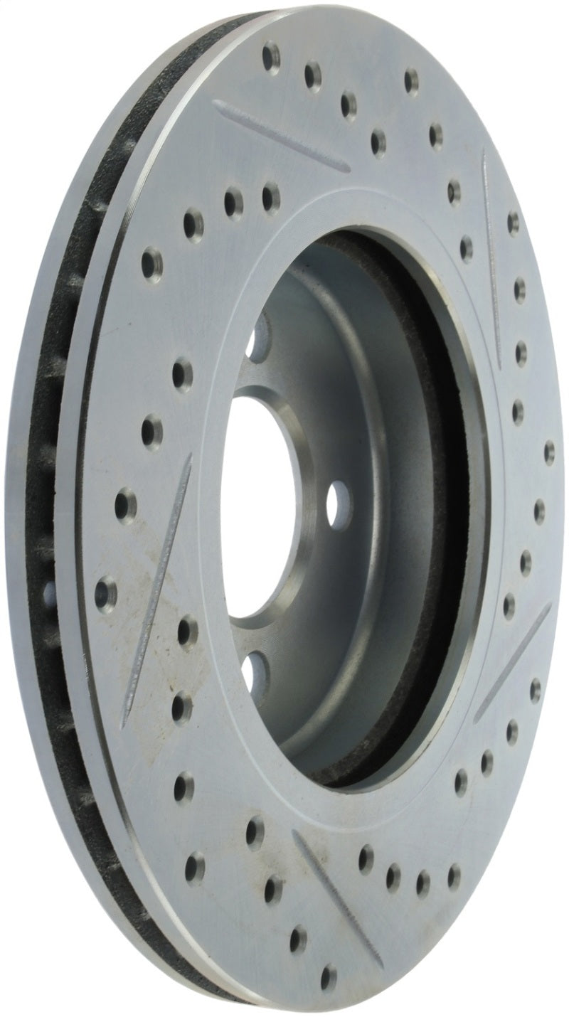 StopTech 02-06 Mini Cooper Select Sport Slotted & Drilled Front Right Rotor
