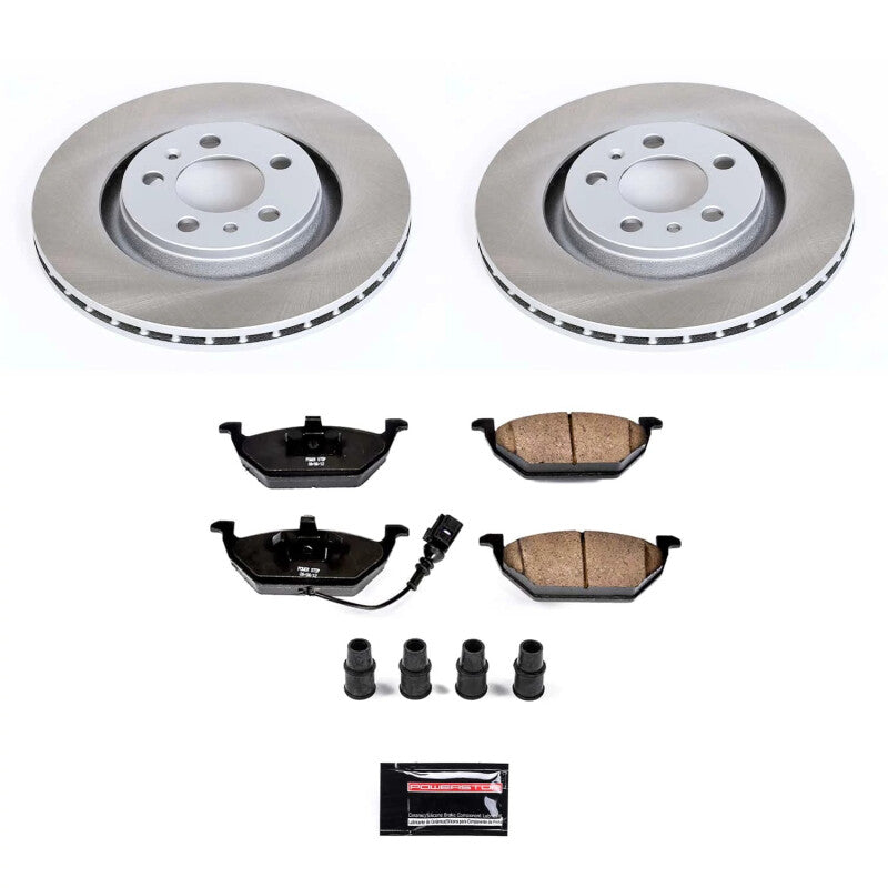 PowerStop 99-05 Volkswagen Jetta Front Semi-Coated Rotor Kit