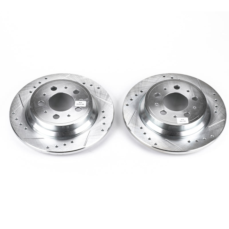 PowerStop 01-09 Volvo S60 Rear Evolution Drilled & Slotted Rotors - Pair