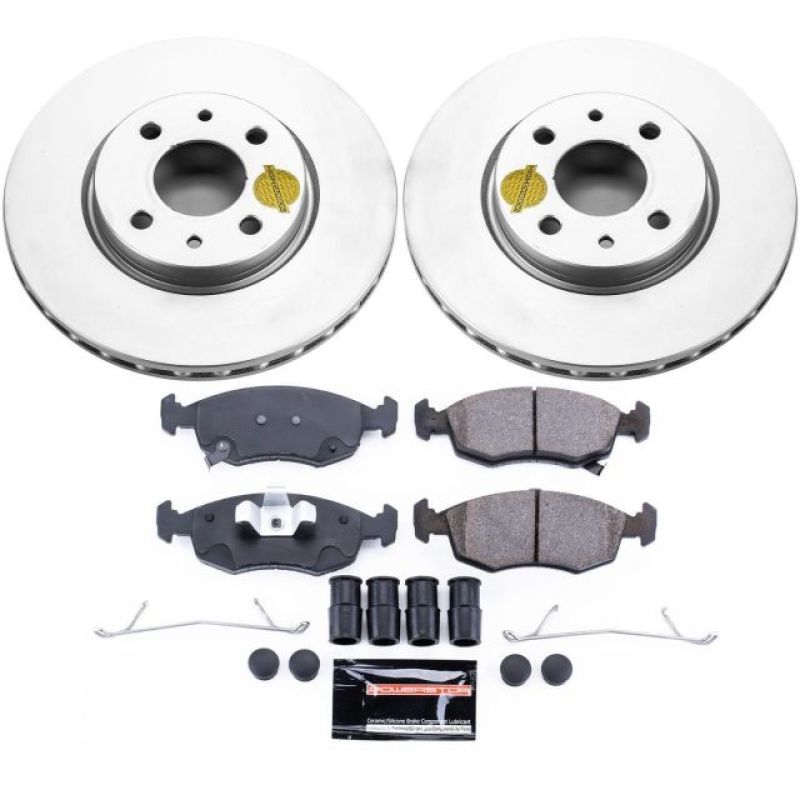 PowerStop 12-18 Fiat 500 Front Z23 Evolution Sport Coated Brake Kit