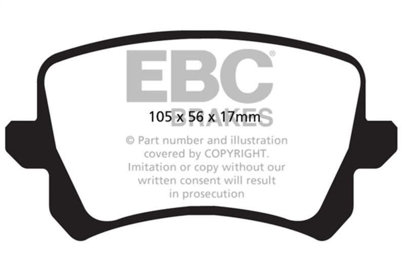 EBC YellowStuff Performance Rear Brake Pads DP42004R