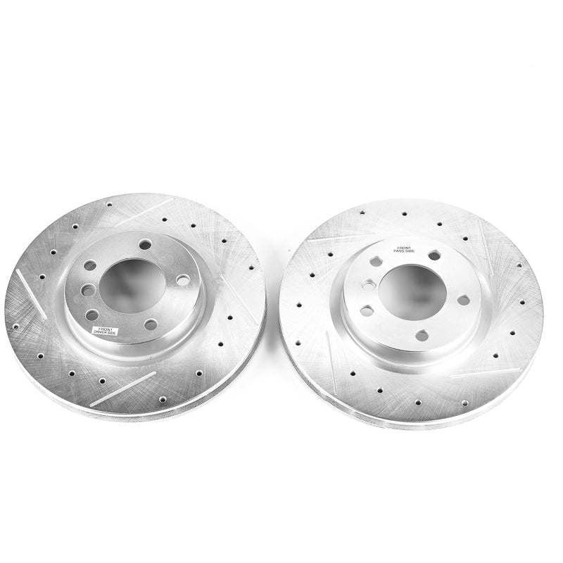 PowerStop 95-99 BMW M3 Front Evolution Drilled & Slotted Rotors - Pair