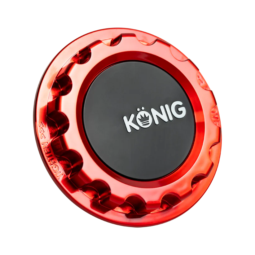 Konig Red Anodized Gear Center Cap For MRK1 Wheels