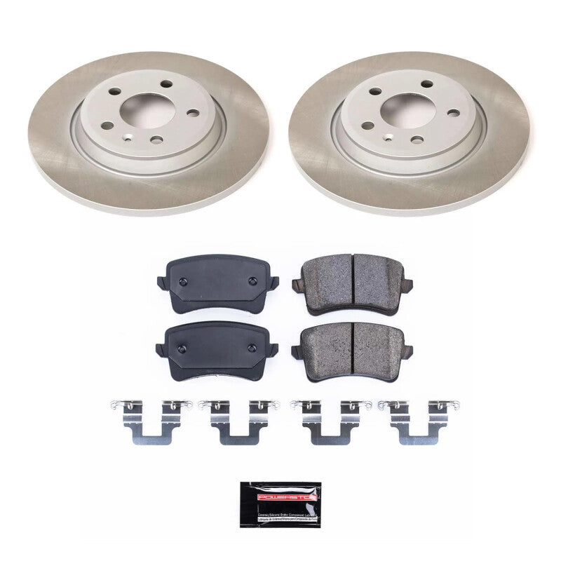 PowerStop 13-16 Audi allroad Rear Semi-Coated Rotor Kit