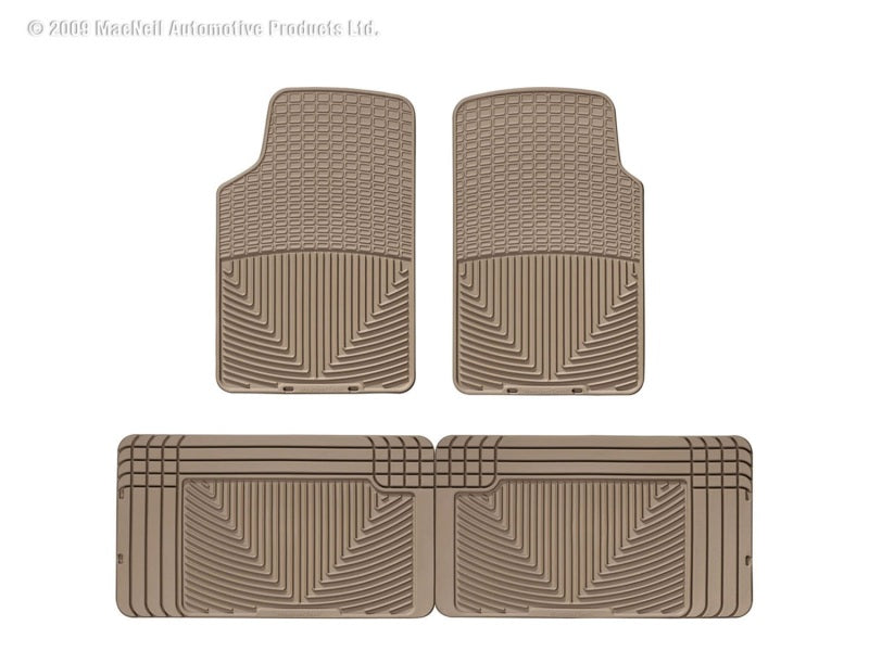 WeatherTech 91-04 Isuzu Rodeo Front And Rear Rubber Mats - Tan