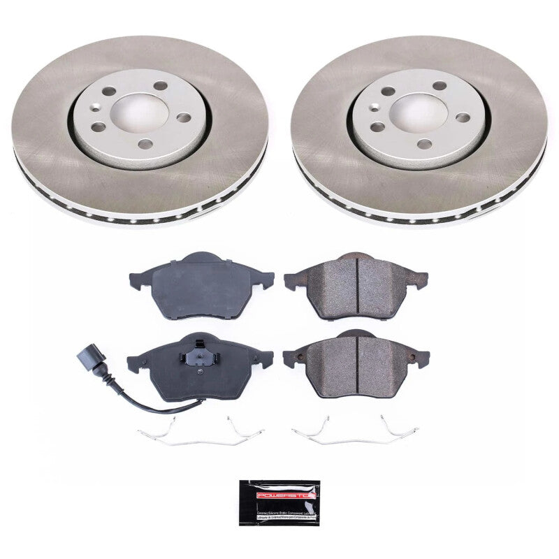 PowerStop 99-05 Volkswagen Jetta Front Semi-Coated Rotor Kit