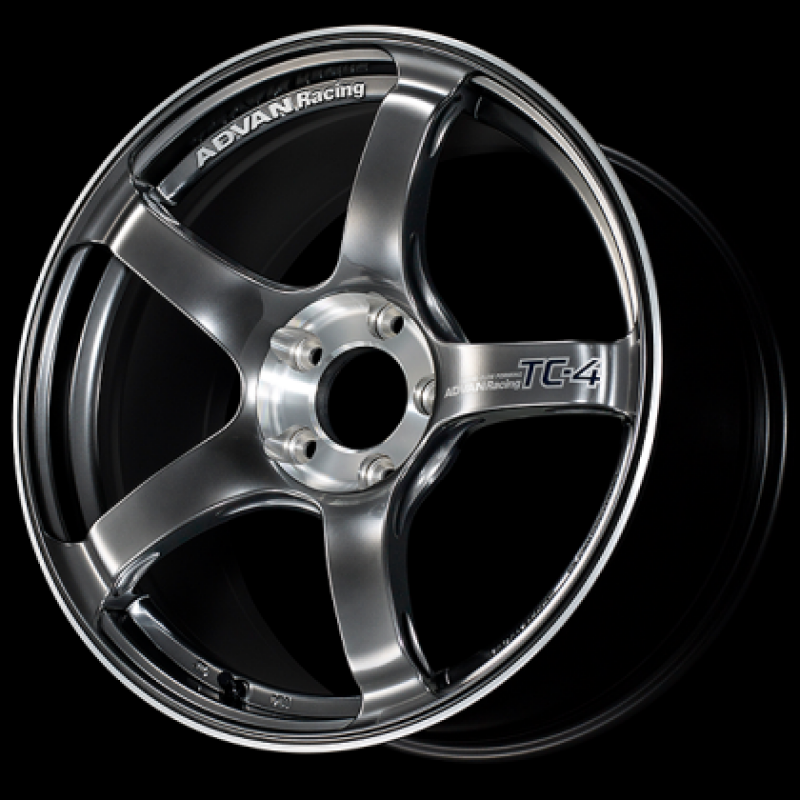 Advan TC4-SE 18x8.5 +45 5-100 Racing Hyper Black & Diamond Cut Wheel