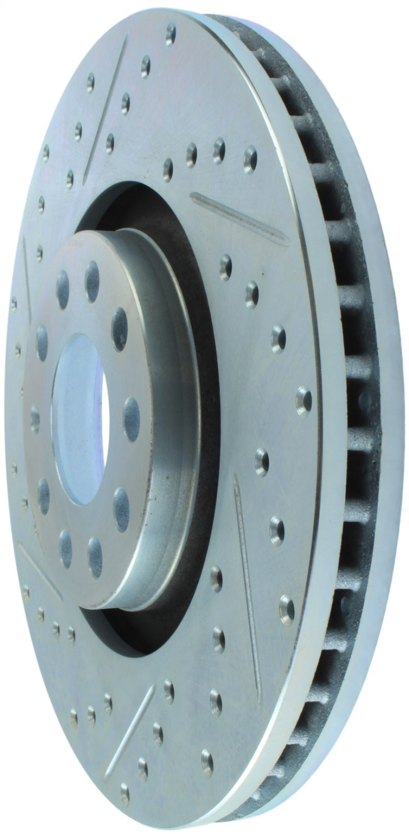 StopTech Select Sport 06-09 Audi A4 Slotted & Drilled Front Right Rotor