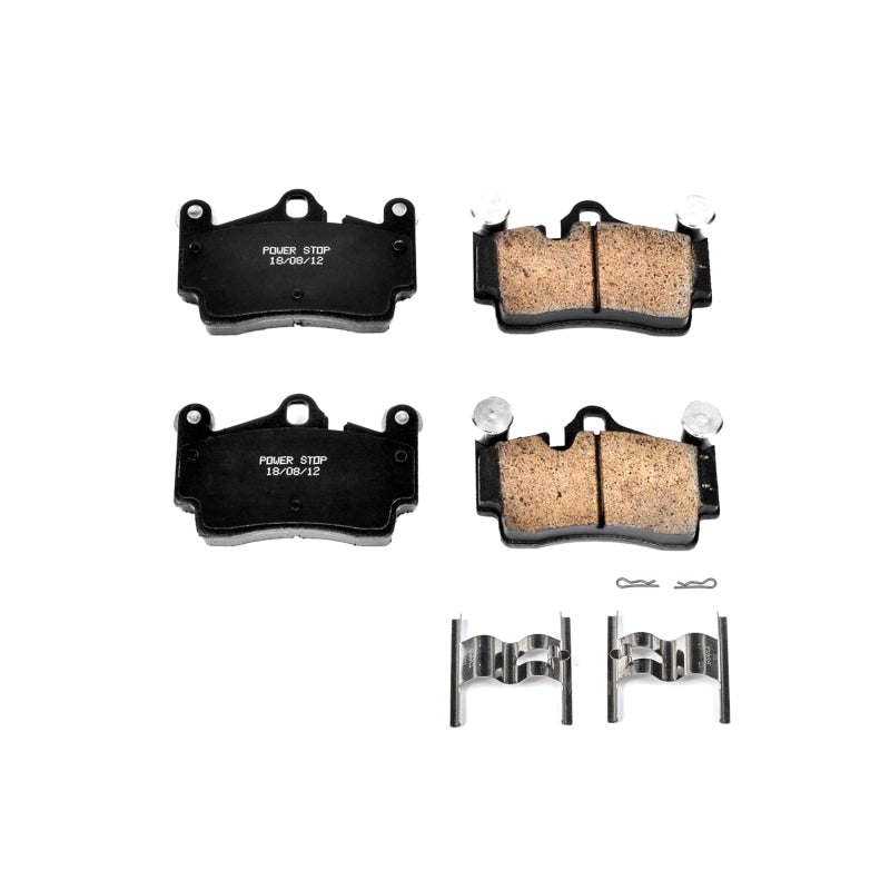 PowerStop 07-15 Audi Q7 Rear Z17 Evolution Ceramic Brake Pads w/Hardware