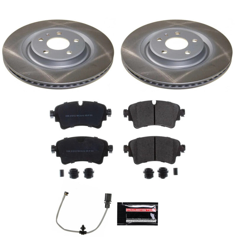 PowerStop 18-20 Audi SQ5 Rear Semi-Coated Rotor Kit