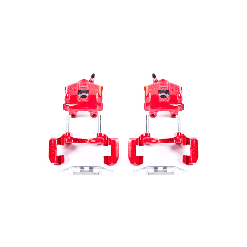 PowerStop 01-05 BMW 320i Rear Red Calipers w/Brackets - Pair