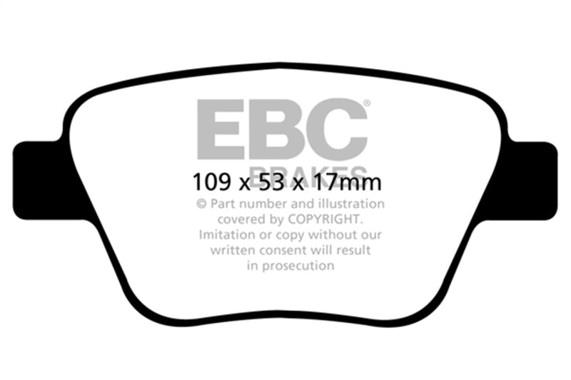 EBC YellowStuff Performance Rear Brake Pads DP42075R