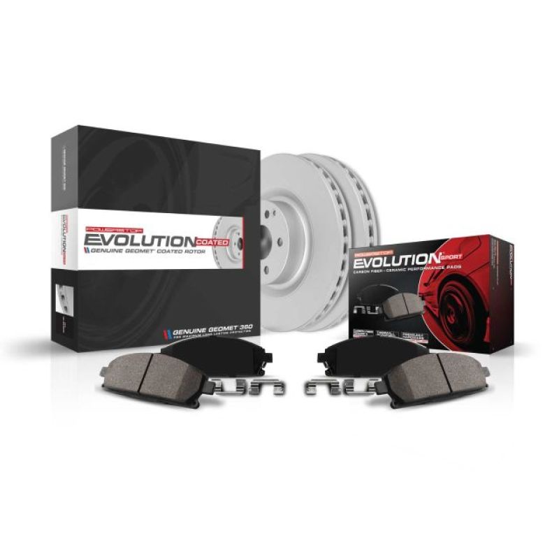 PowerStop 13-15 Jaguar XF Front Z23 Evolution Sport Coated Brake Kit