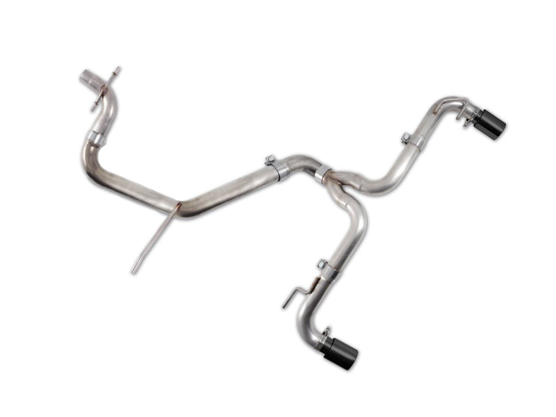 AWE Tuning Golf TDI (GTI Style) Performance Exhaust - Diamond Black Slash Cut Tips