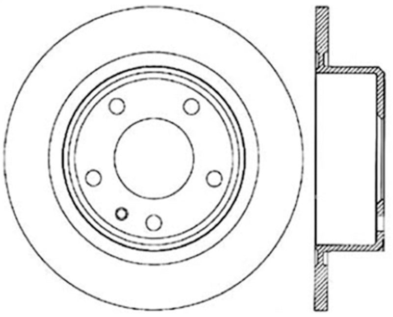 StopTech 88-91 BMW 3-Series Cryo Slotted Rear Left Sport Brake Rotor