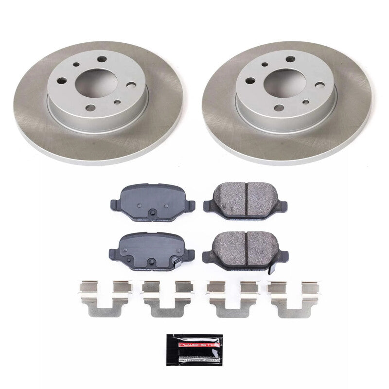 PowerStop 12-19 Fiat 500 Rear Semi-Coated Rotor Kit