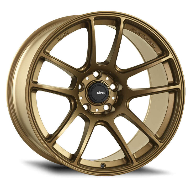 Konig Wheels Konig Heliogram 18X8.5 5X108 ET42 Matte Bronze Knurled Bead Flow Formed