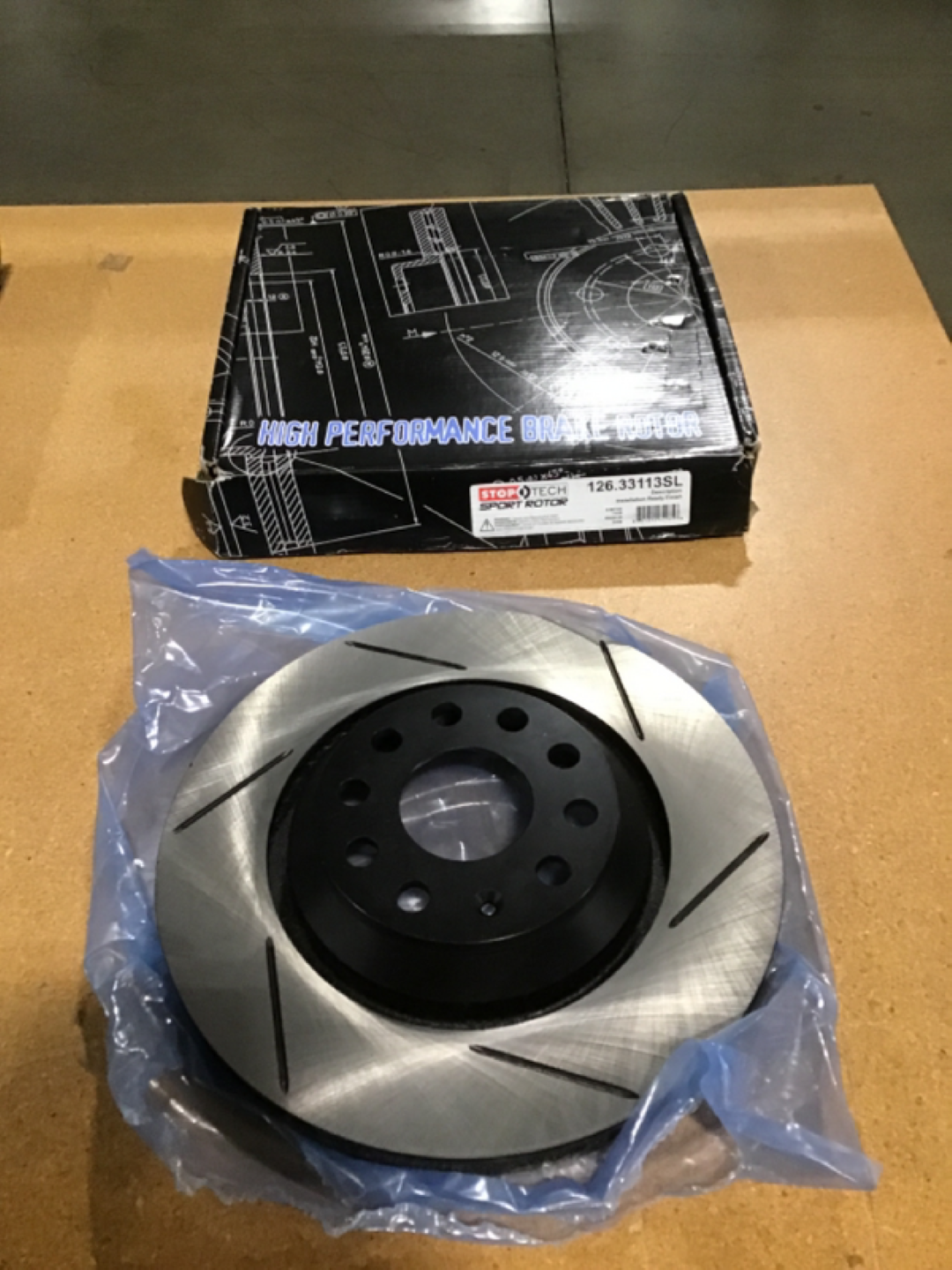 STOPTECH Rear Rotors Slotted 310x22 - Left Rotor - Scratch & Dent Parts