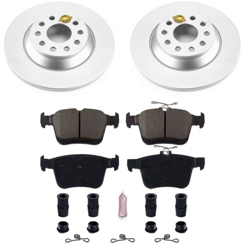 PowerStop 16-18 Audi TT Quattro Rear Z23 Evolution Sport Coated Brake Kit