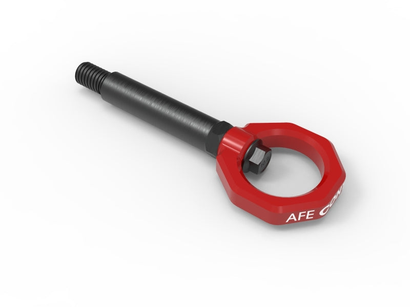 aFe Control Rear Tow Hook Red BMW F-Chassis 2/3/4/M