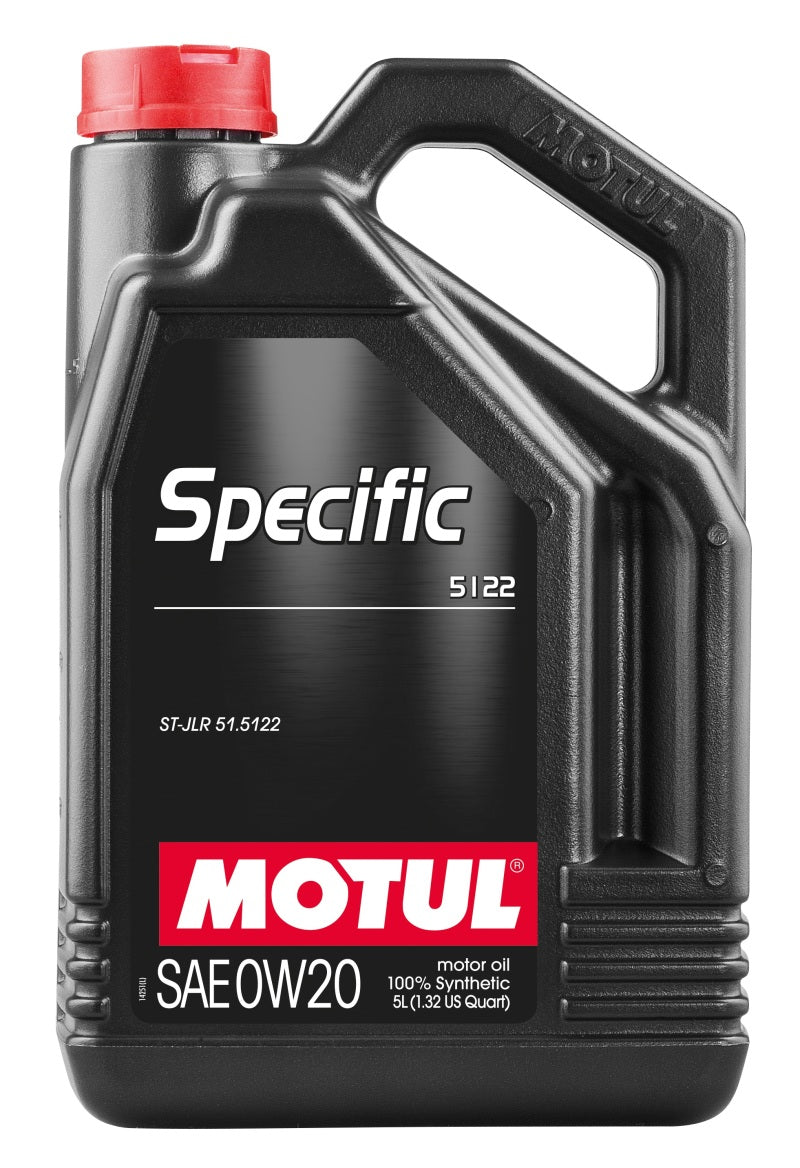 Motul 5L Oem Synthetic Engine Oil Acea A1/B1 Specific 5122 0W20 - Case Of 4