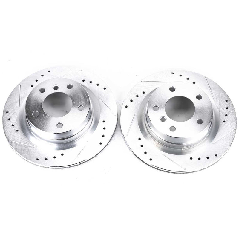 PowerStop 2006 BMW 325i Rear Evolution Drilled & Slotted Rotors - Pair