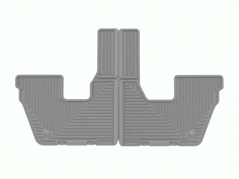 WeatherTech 21-23 Jeep Grand Cherokee L (6 Passenger Seating) Rear All-Weather Floor Mats - Grey
