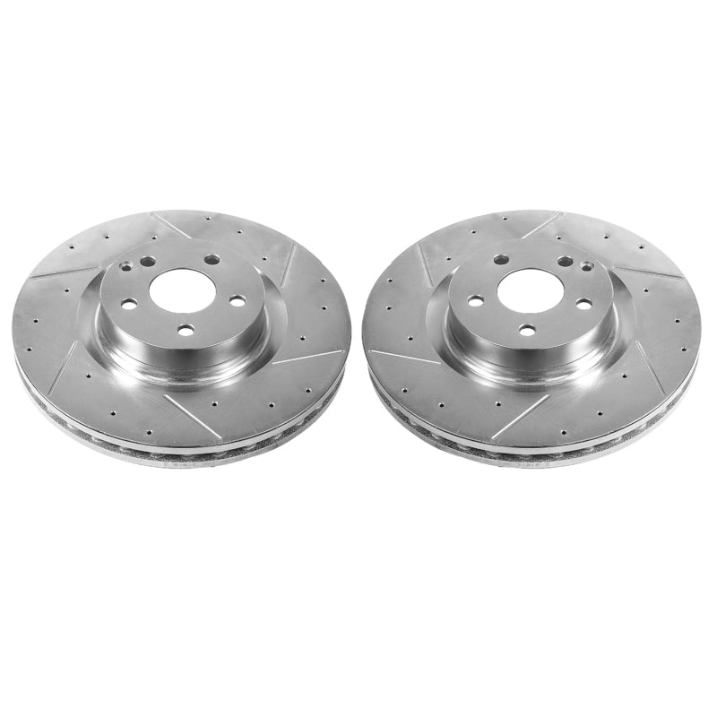 PowerStop 12-16 Mercedes-Benz C250 Front Evolution Drilled & Slotted Rotors - Pair