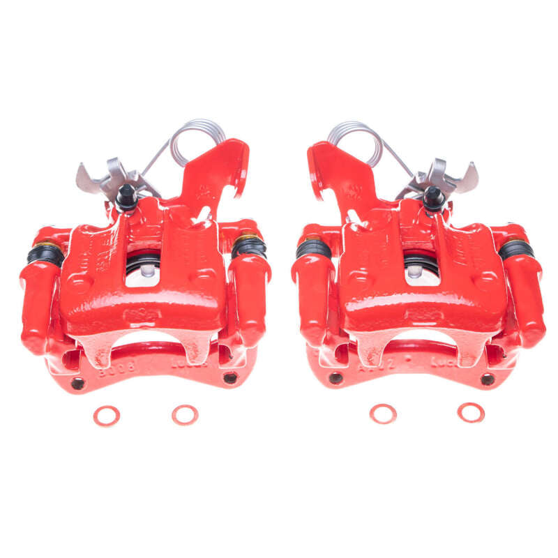 PowerStop 96-01 Audi A4 Quattro Rear Red Calipers - Pair
