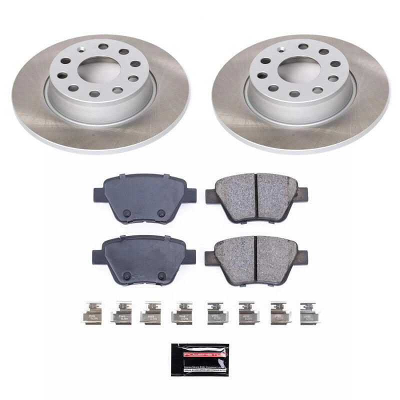 PowerStop 12-15 Volkswagen Passat Rear Semi-Coated Rotor Kit