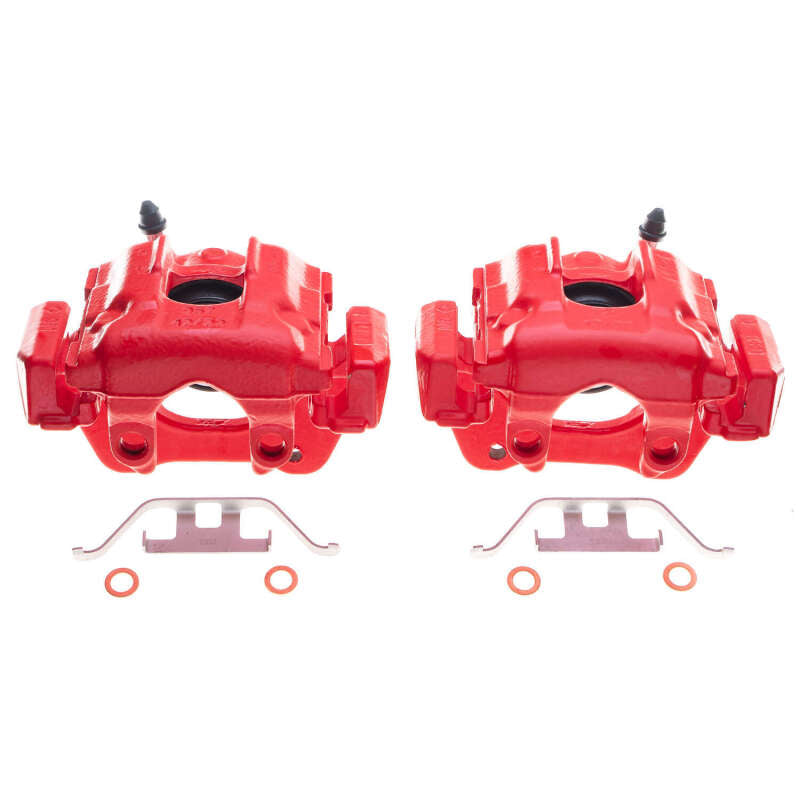 PowerStop 04-10 BMW X3 Rear Red Calipers - Pair