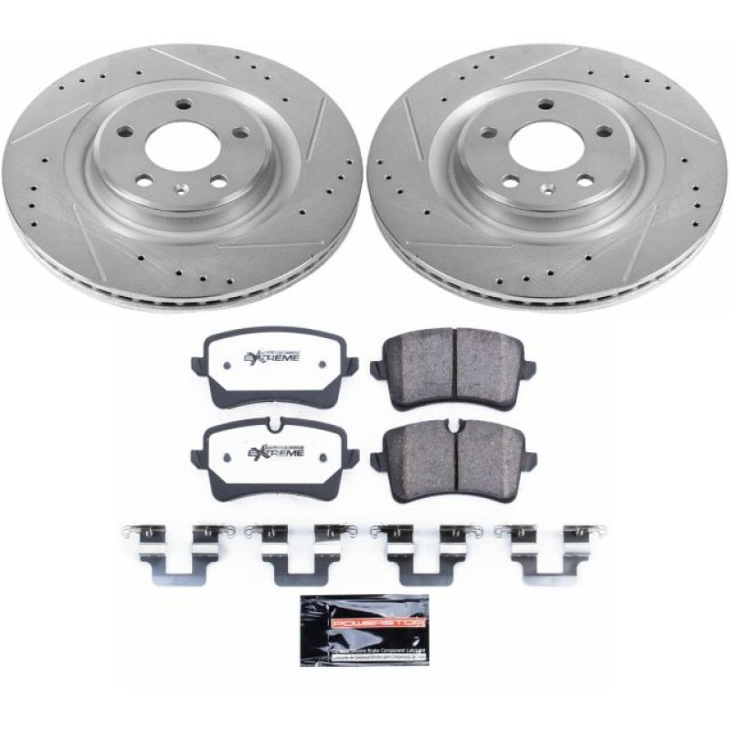 PowerStop 14-18 Audi A6 Rear Z26 Street Warrior Brake Kit