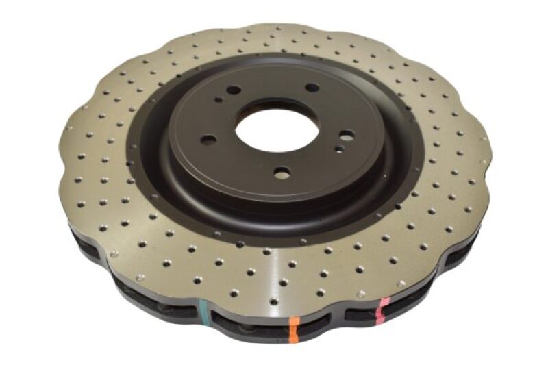 DBA 2006 Audi A3 Front 4000 Series Drilled Wavey Rotor - DBA42806WXD