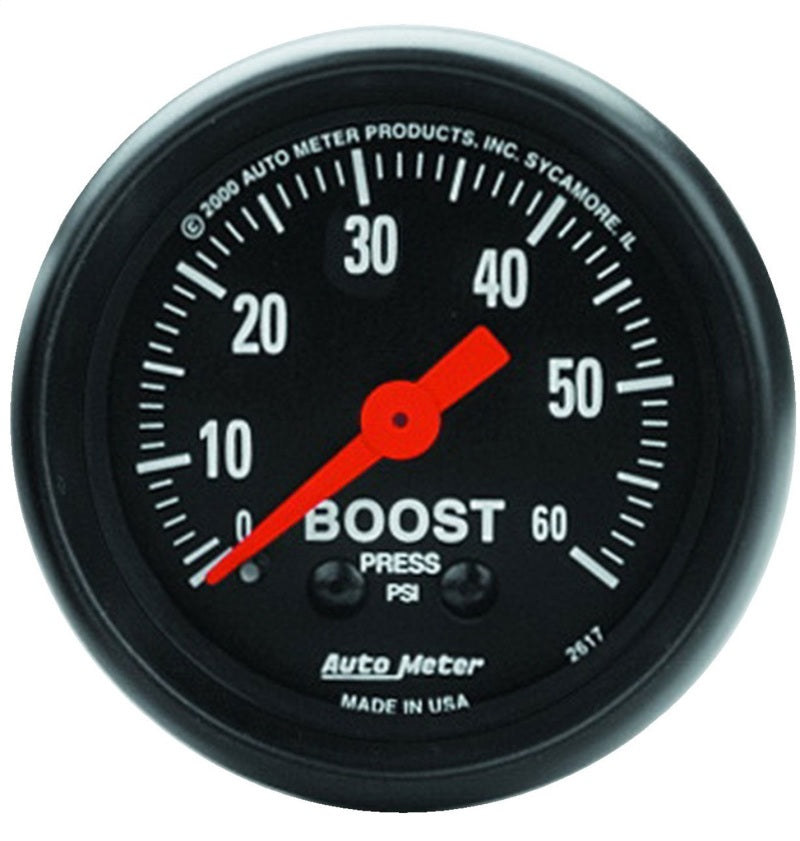 AutoMeter Z-Series 60 PSI Boost Pressure Gauge