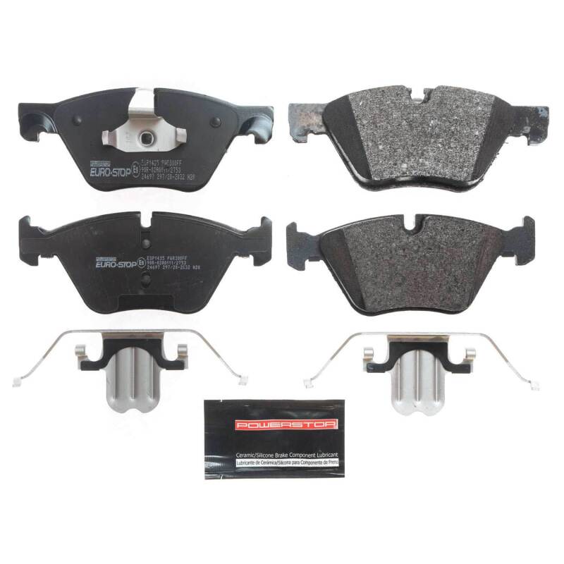 PowerStop 12-16 BMW 528i xDrive Euro-Stop ECE-R90 Front Brake Pads