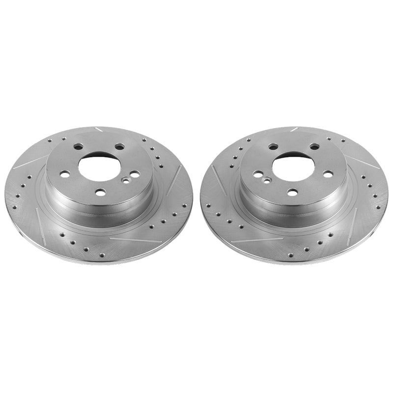 PowerStop 12-16 Mercedes-Benz C250 Rear Evolution Drilled & Slotted Rotors - Pair