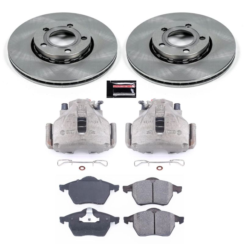 PowerStop 96-98 Audi A4 Autospecialty Kit w/ Calipers - Front
