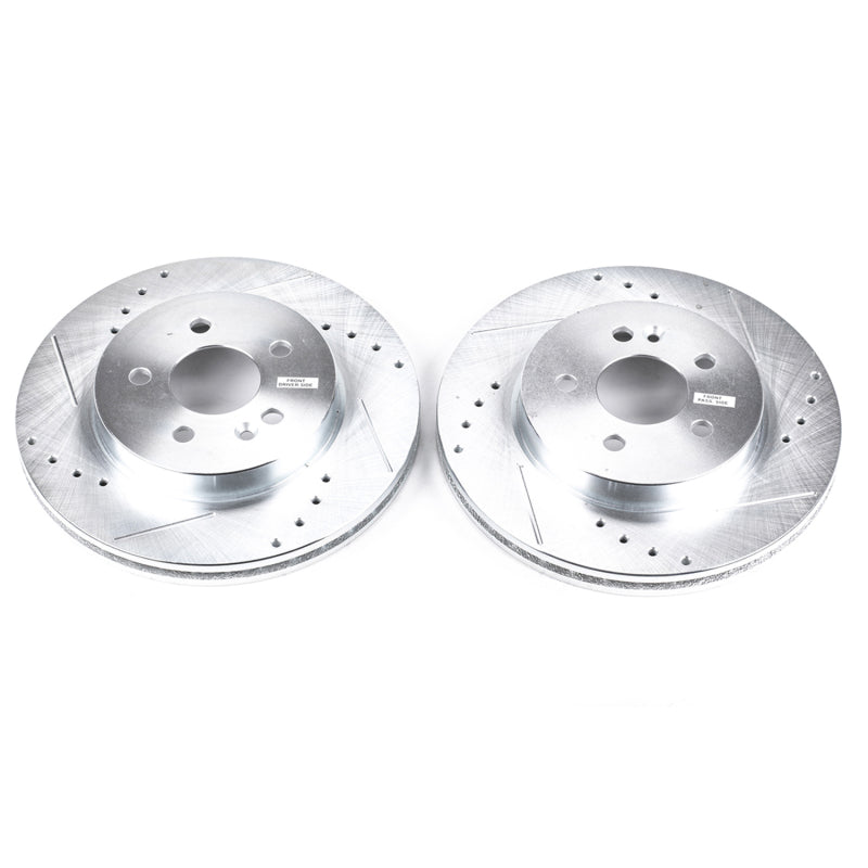 PowerStop 98-03 Mercedes-Benz ML320 Front Evolution Drilled & Slotted Rotors - Pair