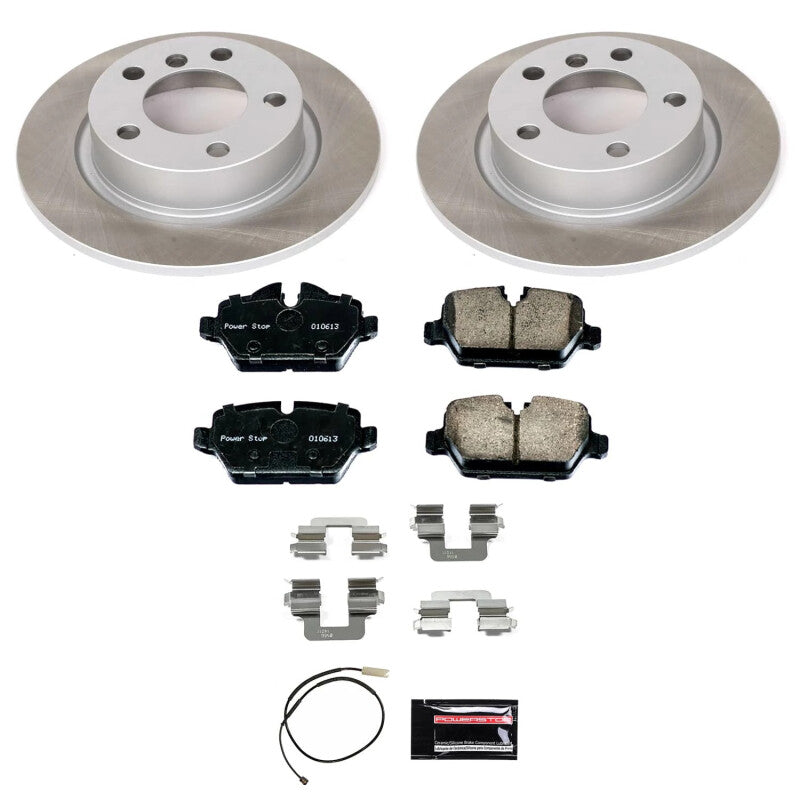 PowerStop 13-16 Mini Cooper Paceman Rear Semi-Coated Rotor Kit
