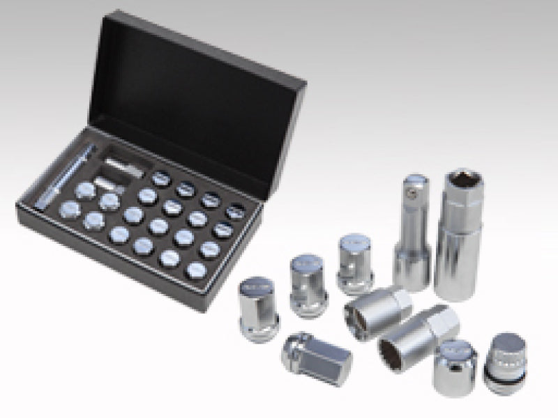 Rays Wheels M12x1.25 19mm Hex w/ 2 Piece Double Lock Nut Set - Chrome