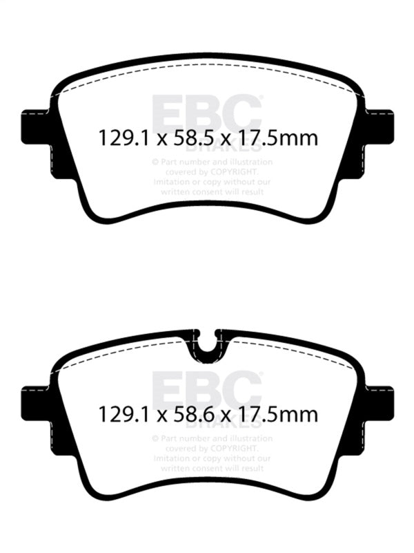 EBC 2020+ Audi A4 B9 2.0T Greenstuff Rear Brake Pads