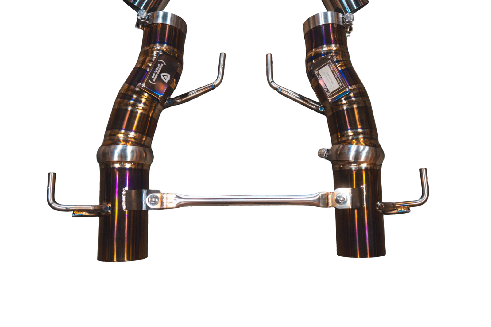 Valvetronic Designs - Ferrari SF90 Stradale 3.9L Catback Grade 5 Titanium Reuses OEM Style Tips